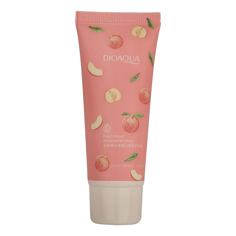کرم مرطوب کننده دست بی آکوا مدل Peach مناسب برای انواع پوست وزن 30 گرم