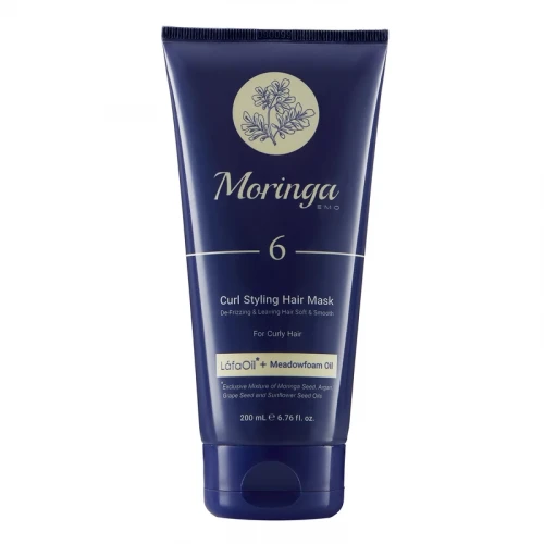 ماسک مو تقویت کننده مورینگا مدل Curl Styling شماره 6 حجم 200 میلی لیتر