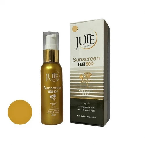 کرم ضد آفتاب رنگی ژوت SPF 50 مدل رز لایت ‌مناسب برای پوست های چرب حجم 50 میلی لیتر