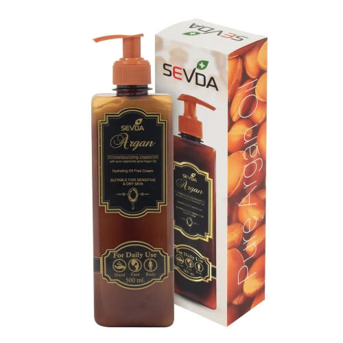 کرم مرطوب کننده سودا مدل روغن آرگان حجم 500 میلی لیتر