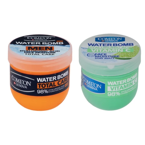 کرم آبرسان کامان سری واتربمب مدل 001 حجم 200 میلی لیتر به همراه کرم آبرسان کامان سری واتربمب مدل ویتامین C