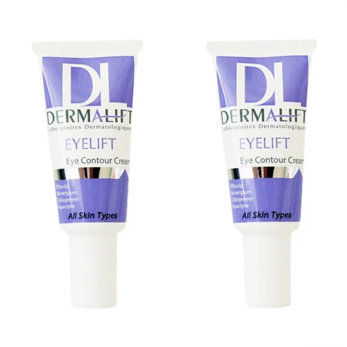 کرم دور چشم درمالیفت مدل Eyelift Eye Contour حجم 20 میلی لیتر بسته دو عددی