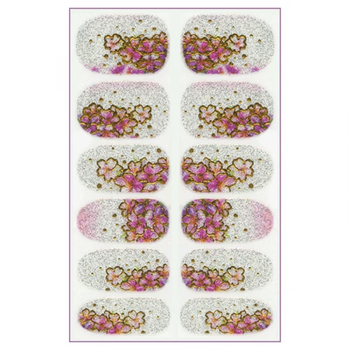 استیکر طراحی ناخن مدل ژله ای کد J71