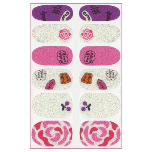 استیکر طراحی ناخن مدل ژله ای کد FN23