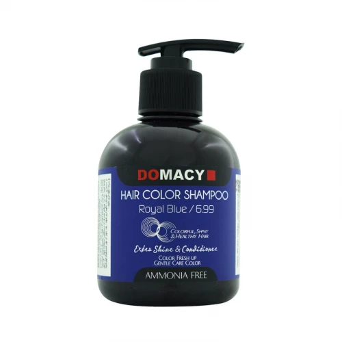 شامپو رنگساژ دوماسی مدل AMMONIA FREE شماره 6.99 حجم 300 میلی لیتر رنگ آبی درباری