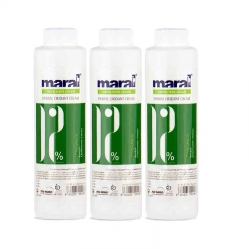 اکسیدان مارال مدل herbal دوازده درصدی حجم 150 میلی لیتر مجموعه 3 عددی