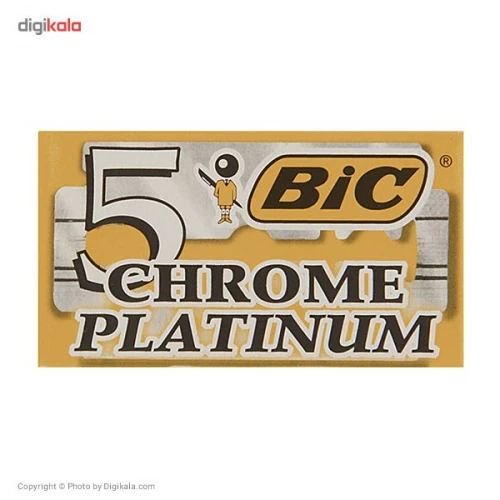 تیغ یدک بیک مدل Platinum Chromium Double Edge