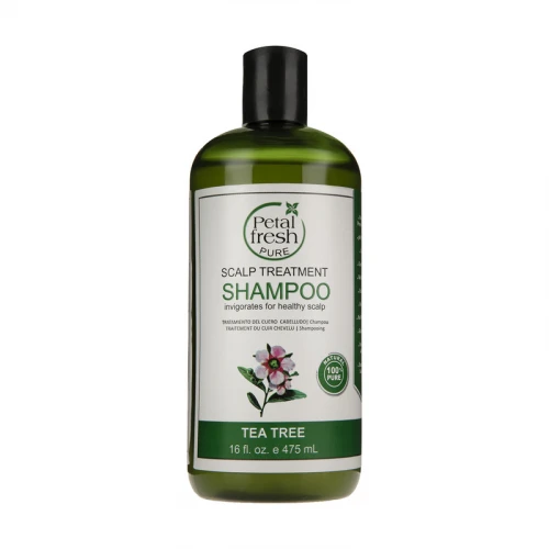 شامپو ضدریزش و تقویت‌کننده مو پتال فرش مدل TeaTree حجم 475 میلی‌ لیتر