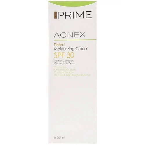 کرم مرطوب‌کننده رنگی پرایم مدل Acnex Tinted SPF 30 حجم 50 میلی‌لیتر