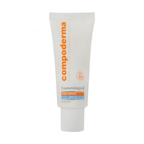 کرم ضد آفتاب بدون رنگ کامپودرما SPF 50 مدل آکوا ریچ ‌حجم 50 میلی‌لیتر