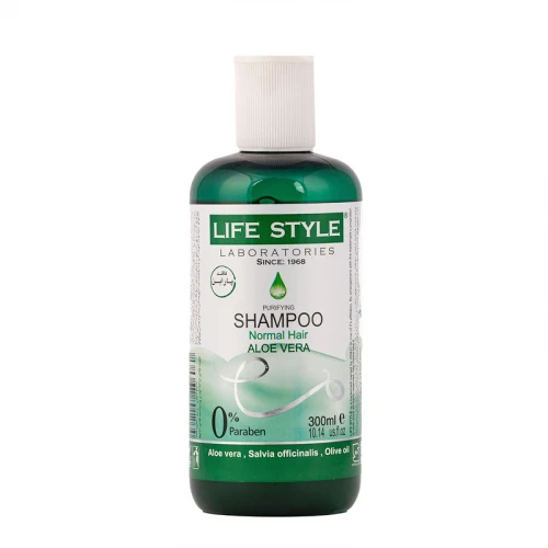 شامپو مو لایف استایل مدل Aloevera حجم 300 میلی‌لیتر