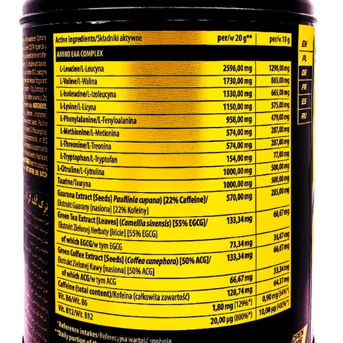 پودر آمینو EAA گلد کر لاین ترک نوتریشن - 300 گرم