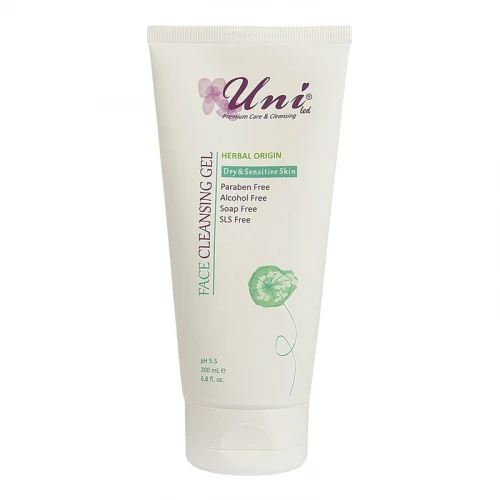 ژل پاک کننده صورت یونی لد مدل Dry And Sensitive Skin حجم 200 میلی لیتر