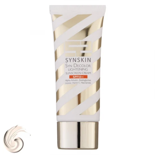 ژل کرم ضد آفتاب بدون رنگ ساین اسکین SPF50 مدل Decolor محافظ UVA ،UVB، روشن‌کننده، مناسب انواع پوست حجم 40 میلی‌لیتر 
