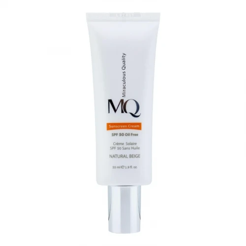 کرم ضدآفتاب رنگی ام کیو مدل NATURAL BEIGE، حجم 55 میلی‌لیتر
