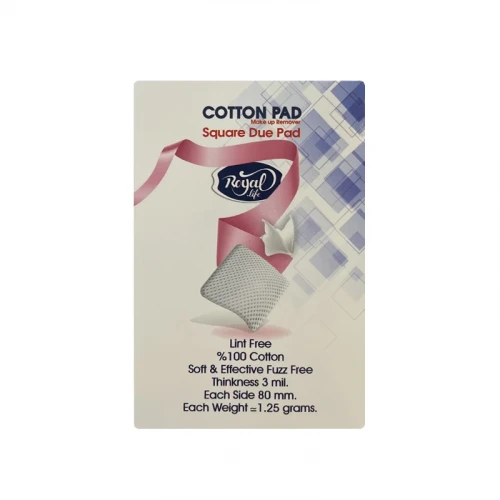 پد پاک کننده آرایش رویال لایف مدل Double Side بسته 40 عددی