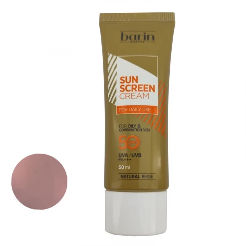 کرم ضد آفتاب رنگی بارین بیوتی SPF 50 مدل NB مناسب پوست‌ های چرب و مختلط حجم 50 میلی‌ لیتر