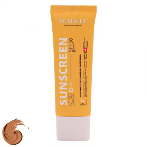 کرم ضد آفتاب رنگی سی گل SPF 60 مدل 908 ‌مناسب برای پوست چرب و مختلط حجم 50 میلی‌لیتر