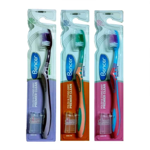 مسواک بنسر مدل PREMIER CLEAN با برس سخت بسته 3 عددی 