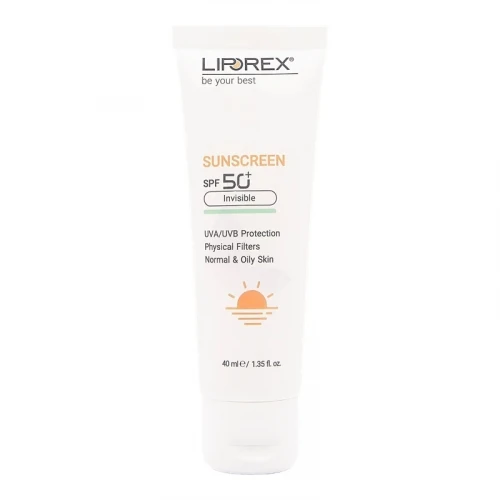 کرم ضد آفتاب بدون رنگ لیپورکس SPF 50 مدل I-O Physical ‌مناسب پوست‌های چرب حجم 40 میلی‌لیتر