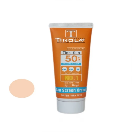 کرم ضد آفتاب رنگی تینولا بیوتی SPF 50 مدل 03 مناسب پوست های خشک حجم 40 میلی لیتر