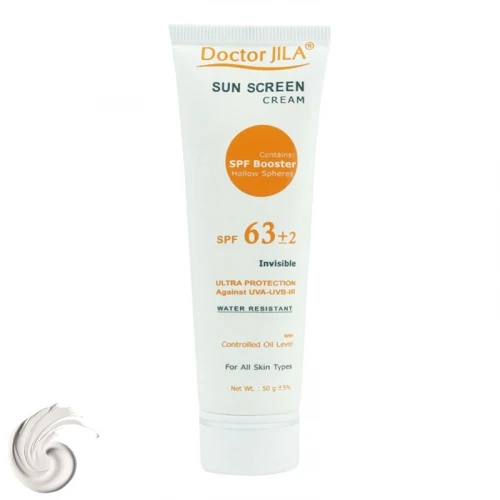 کرم ضدآفتاب دکتر ژیلا مدل Invisible با SPF63، حجم 50میلی‌لیتر