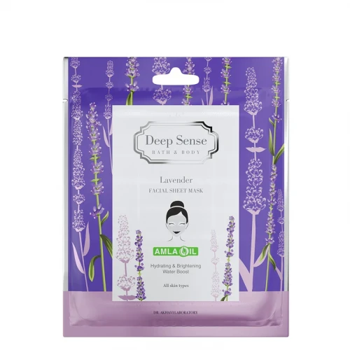 ماسک صورت دیپ سنس مدل لوندر مناسب انواع پوست حجم 25 میلی لیتر