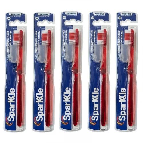 مسواک اسپارکل مدل S4 با برس متوسط بسته 5 عددی
