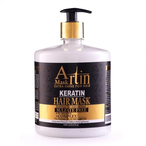 ماسک مو آرتین مدل کراتین و روغن آرگان حجم 1000 میلی لیتر