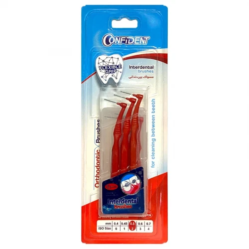 مسواک بین دندانی کانفیدنت کد 2 بسته 6 عددی