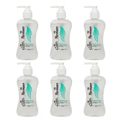 ژل حالت دهنده و براق کننده ی موی پرمون 200 گرم بسته 6 عددی