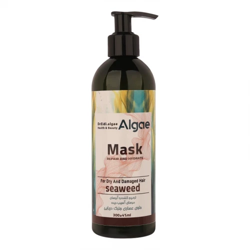 ماسک ترمیم کننده مو دکتر عیدی آلگا مدل Seaweed مناسب برای موهای خشک و آسیب دیده حجم 300 میلی‌لیتر