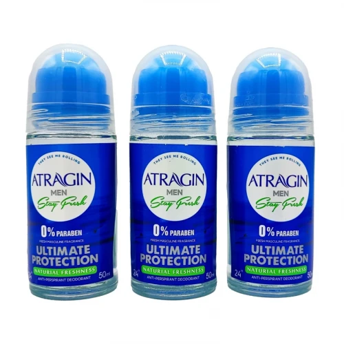 رول ضد تعریق مردانه عطرآگین مدل ULTIMATE PROTECTION حجم 50 میلی لیتر مجموعه 3 عددی