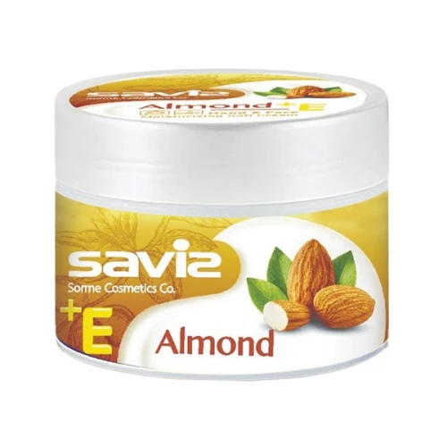 کرم مرطوب کننده دست و صورت ساویز مدل بادام مناسب برای انواع پوست حجم 180 میلی لیتر