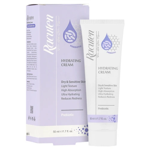 کرم آبرسان راکوتن مدل Prebiotic مناسب پوست‌های خشک و حساس وزن 50 گرم