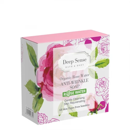 صابون شستشو دیپ سنس مدل گلاب مناسب پوست حساس وزن 75 گرم