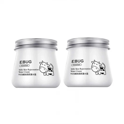 کرم آبرسان و سفید کننده ایباگ مدل شیر گاو حجم 80 میلی لیتر مجموعه 2 عددی