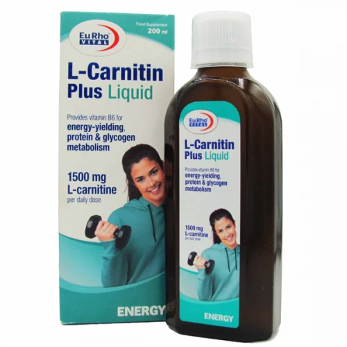 شربت ال کارنیتین پلاس یوروویتال 200 میلی لیتر (کمک به متابولیسم چربی)