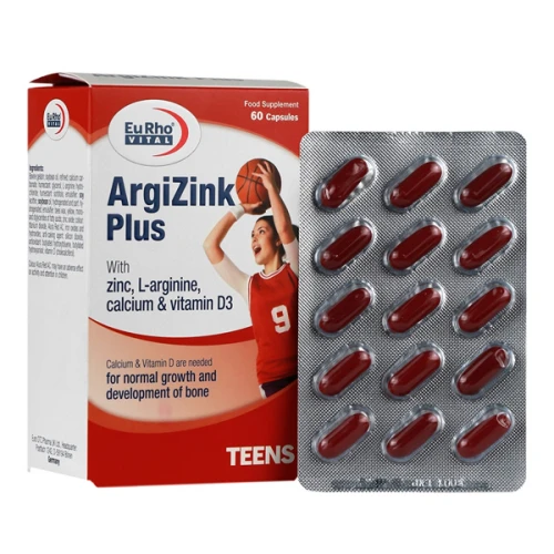 کپسول آرژی زینک پلاس یوروویتال - بسته 60 عددی