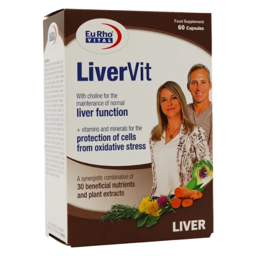 کپسول لیور ویت یوروویتال بسته 60 عددی (حمایت از عملکرد کبد)