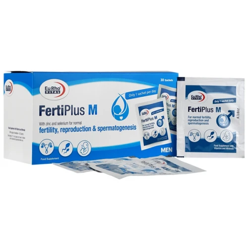 ساشه فرتی پلاس ام یوروویتال بسته 30 عددی (حمایت از باروری آقایان)