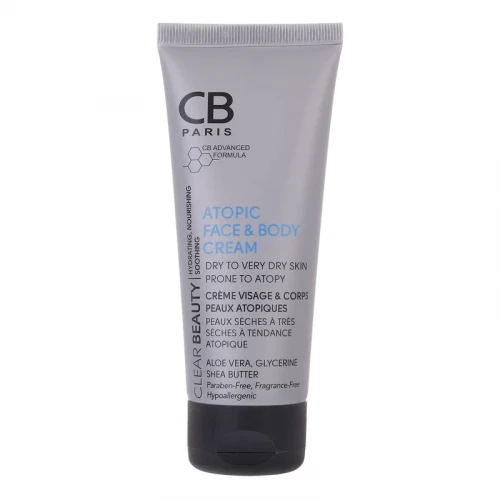 کرم مرطوب کننده سی بی پاریس مدل Atopic حجم 100 میلی لیتر 