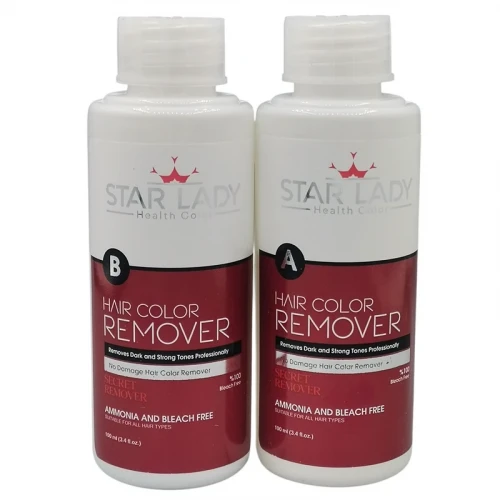 بی رنگ کننده مو استارلیدی مدل secret حجم 100 میلی لیتر بسته 2 عددی