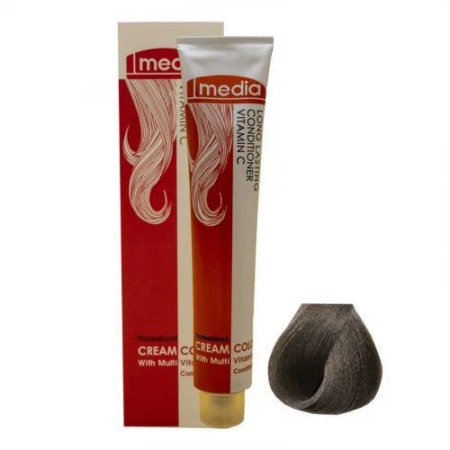 رنگ مو مدیا سری زیتونی شماره 4.3 حجم 100 میلی لیتر رنگ قهوه ای زیتونی متوسط