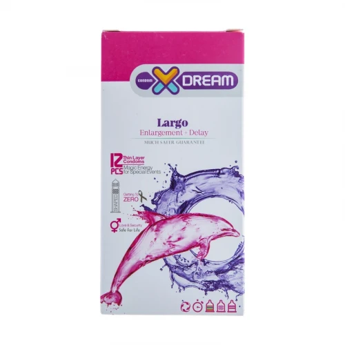 کاندوم ایکس دریم مدل لارگو بسته 12 عددی