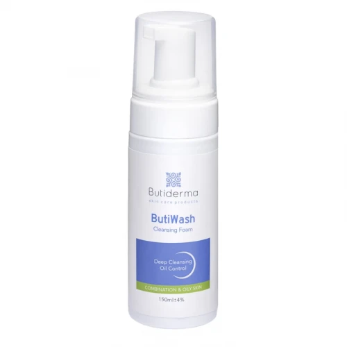 فوم شست‌وشوی صورت بیوتی درما مدل Buti-O مناسب برای پوست چرب حجم 150 میلی‌لیتر