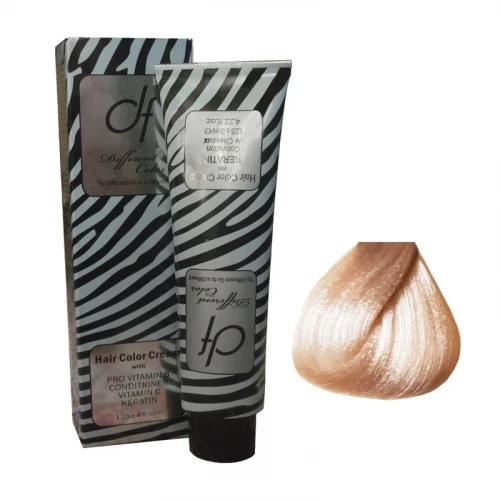 رنگ مو دیفرنت مدل Keratin شماره F12 حجم 125 میلی لیتر رنگ بلوند گلبهی