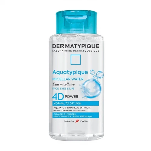 میسلار واتر درماتیپیک مدل Aquatypique مناسب برای پوست خشک و معمولی حجم 250 میلی‌لیتر