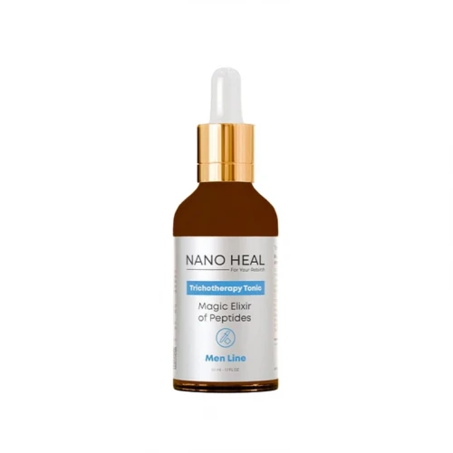 سرم تقویت کننده و ضد ریزش آقایان نانوهیل مدل Magic Elixir of Peptides مناسب برای انواع مو حجم 50 میلی لیتر