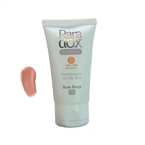 کرم ضد آفتاب رنگی پارادوکس SPF 50 مدل 1 ‌مناسب پوست‌های مختلط و چرب حجم 40 میلی‌لیتر